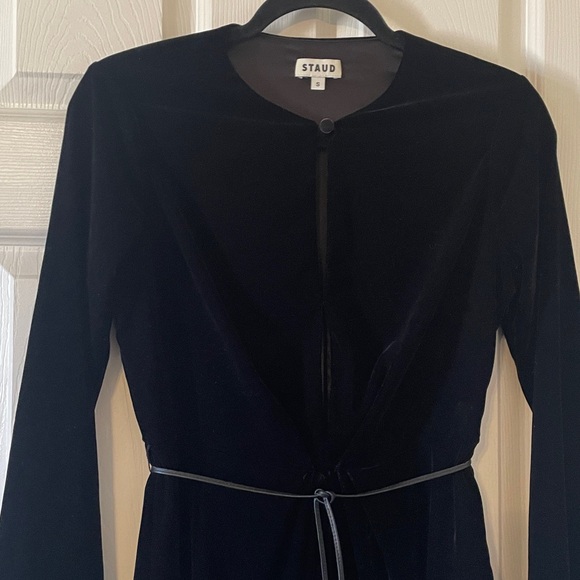 STAUD Black Long Sleeve Dress - Picture 3 of 11